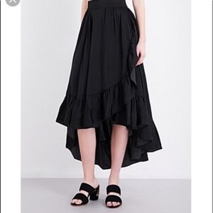 Maje Johno Ruffle High/Low Skirt S